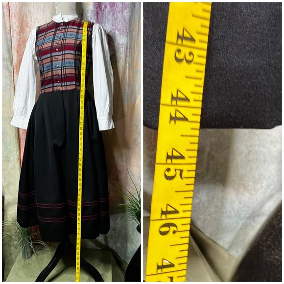 VTG๐ Isola Original traditional high-quality Austrian Dirndl w/ Blouse & Apron - Picture 12 of 16
